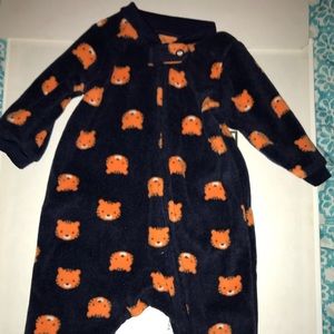 Fuzzy newborn pajama